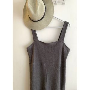 EUC Women’s Grey Jumpsuit - Wild Fable - Light Rib Knit - Size Large